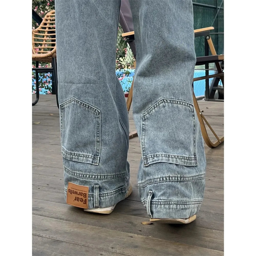 Women Retro Baggy Jeans